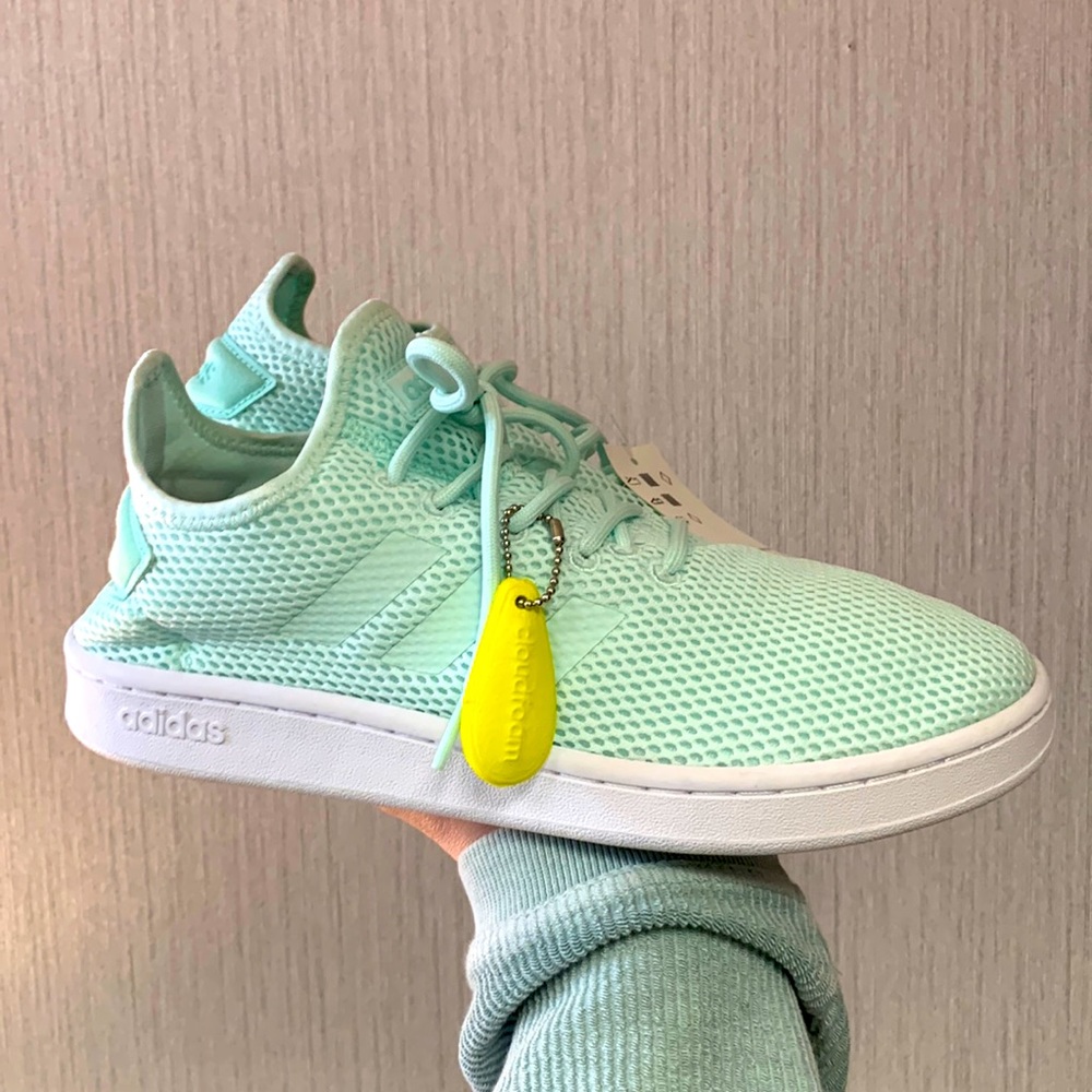 BRAND NEW ADIDAS mint shoes. NEVER WORN. Still has tags on them.
